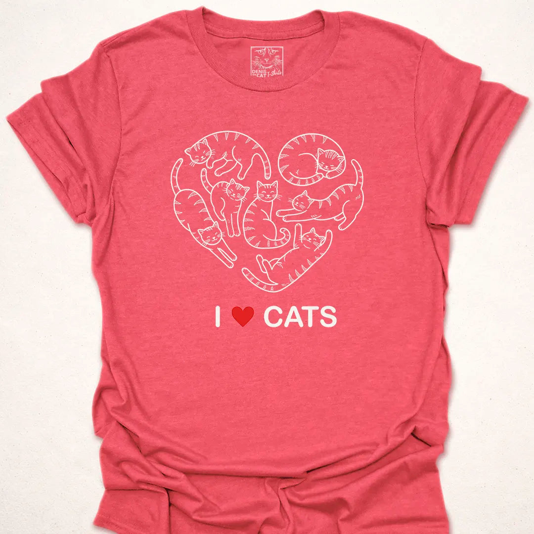 I Love Cats Heart