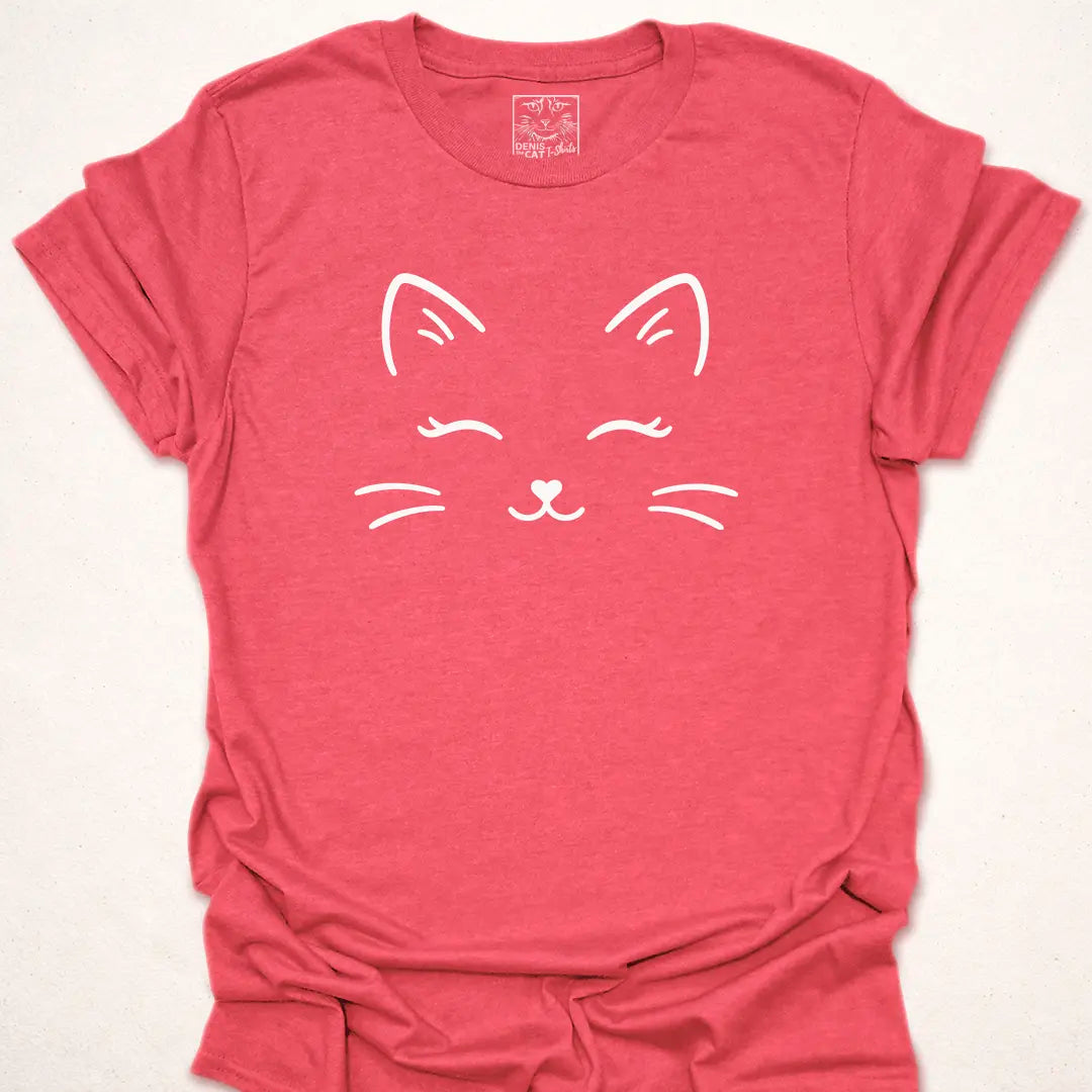 Minimalist Line Art Cat Face