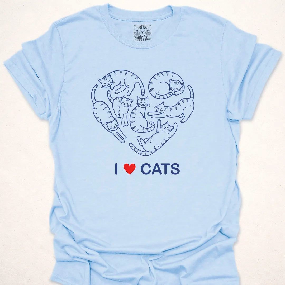 I Love Cats Heart
