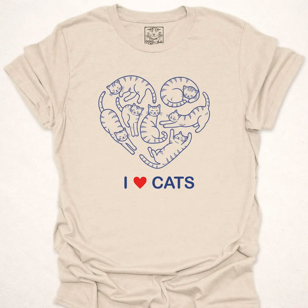 I Love Cats Heart