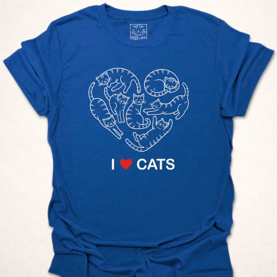 I Love Cats Heart