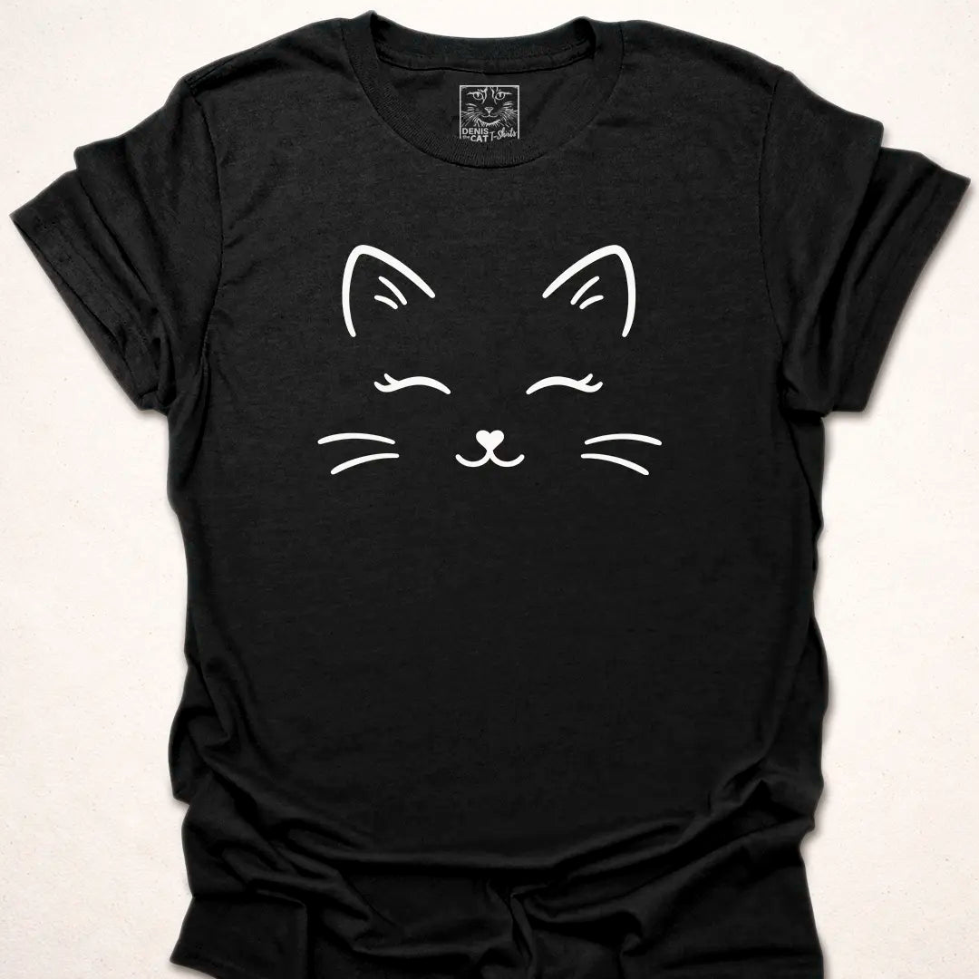 Minimalist Line Art Cat Face