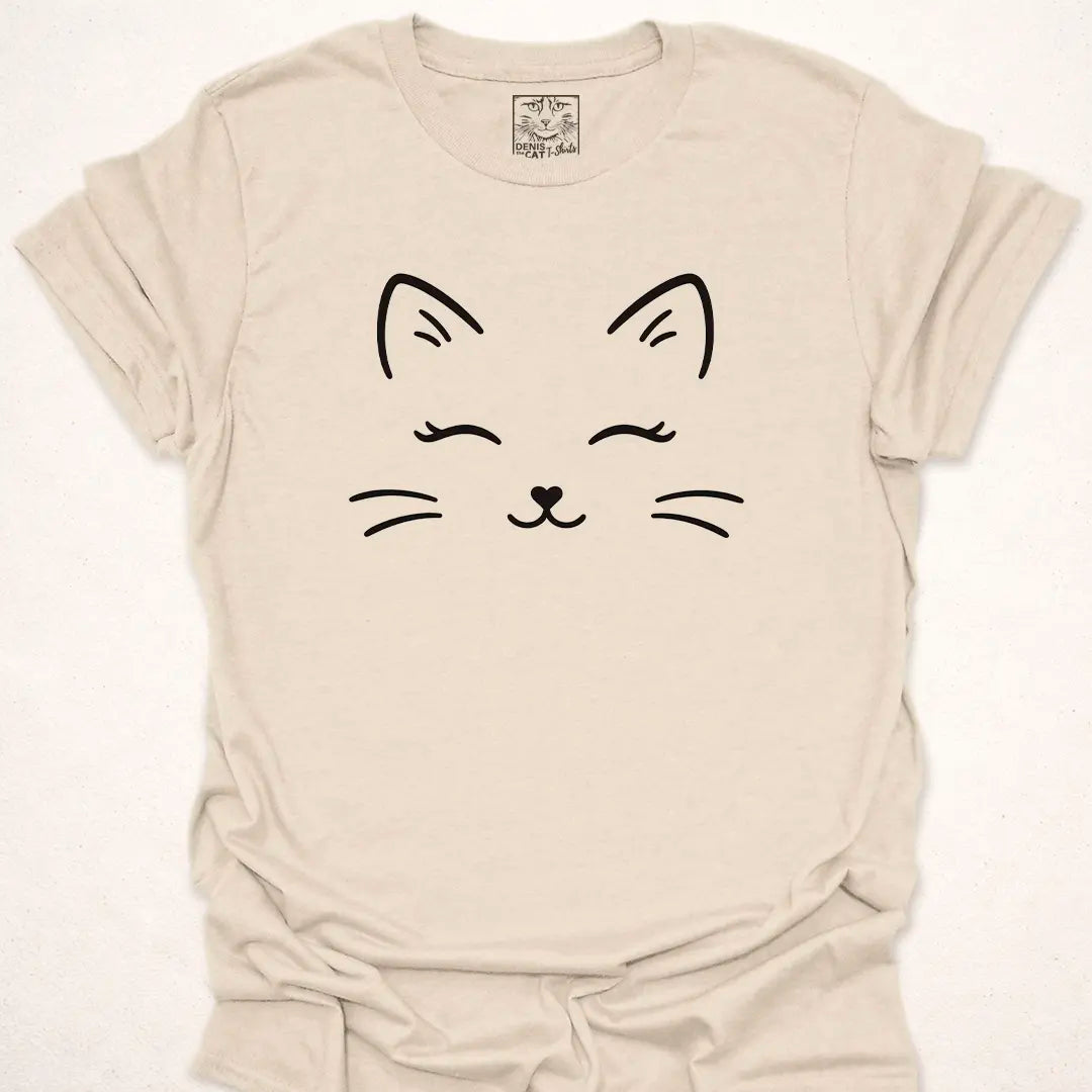 Minimalist Line Art Cat Face