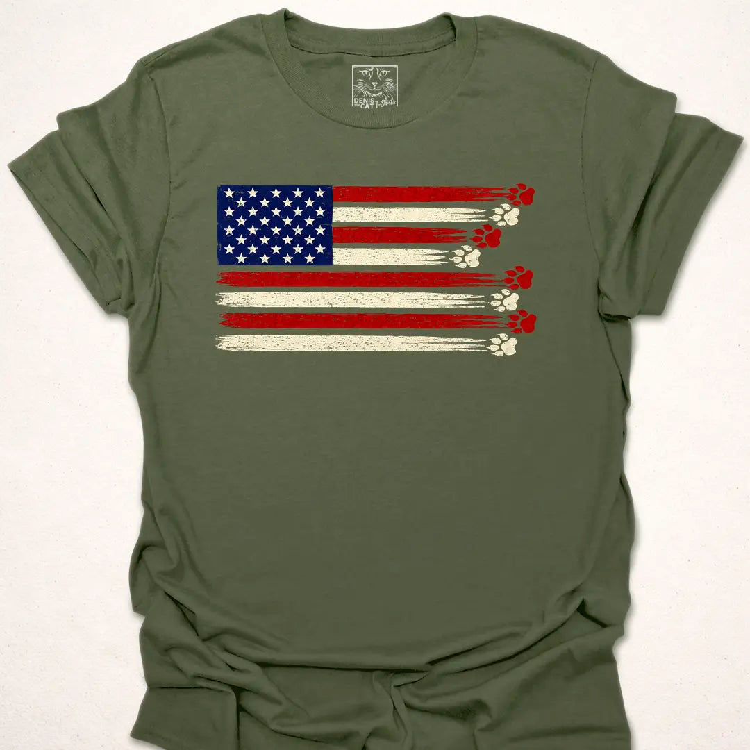USA Cat Paw Flag